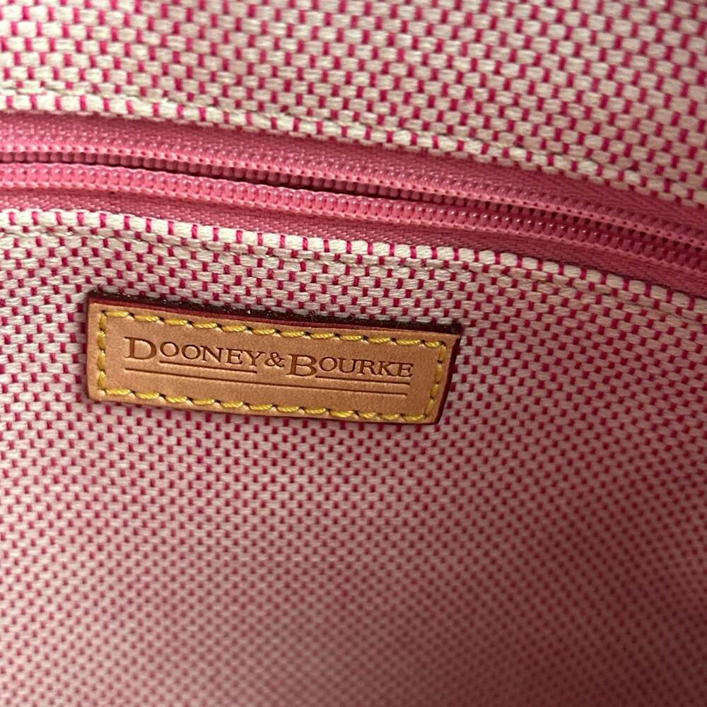 Vintage Dooney & Bourke Pink Polka Dot Leather Bucket Bag - Picture 9 of 9